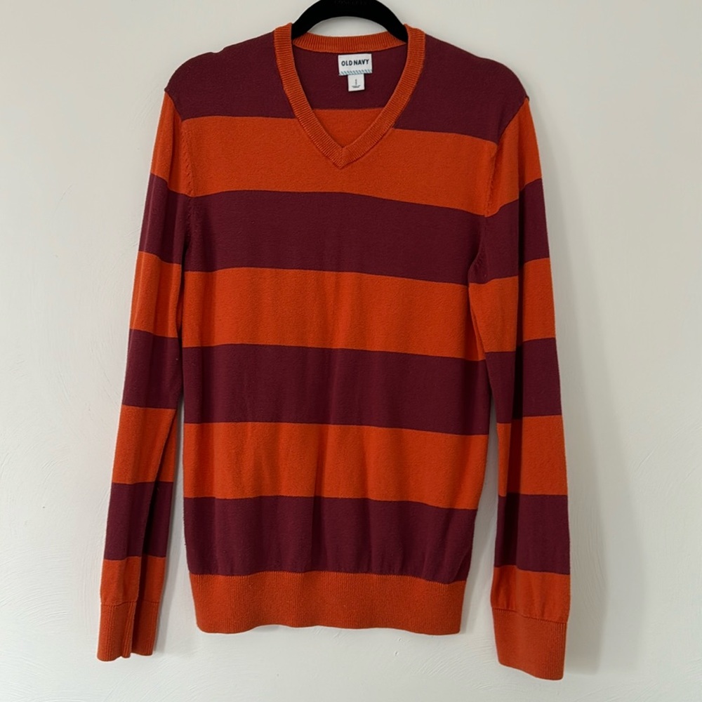 Unisex Orange/Maroon Sweater